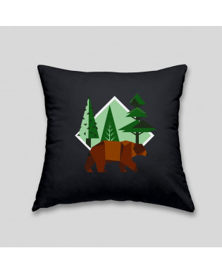 Coussin ours brun